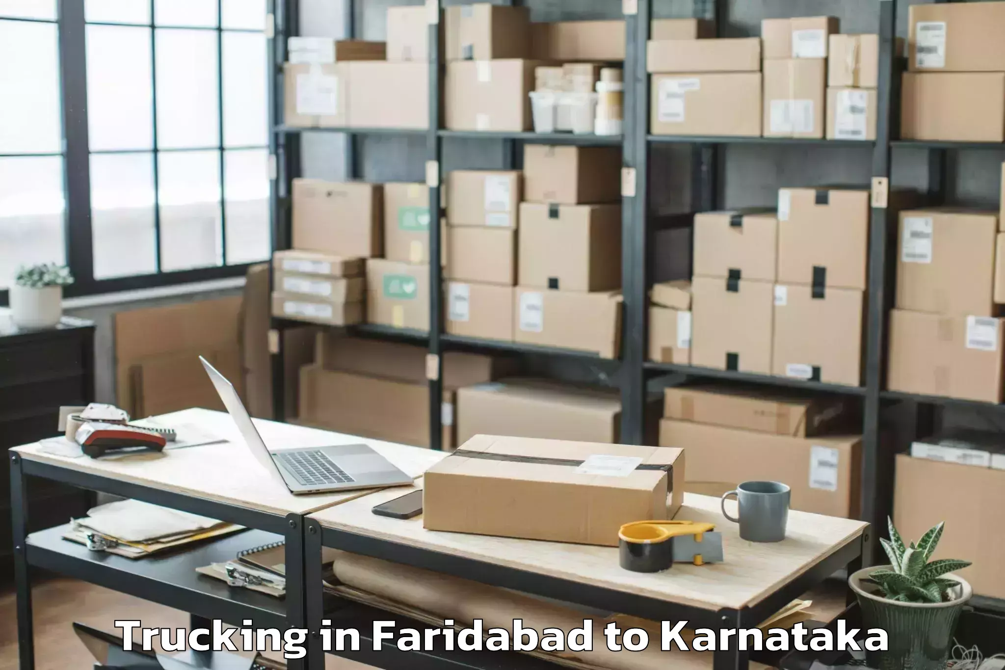 Get Faridabad to Kannada University Vidyaranya Trucking